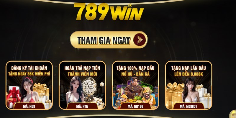 Một số chương trình ưu đãi hấp dẫn cho người chơi tại 789Win