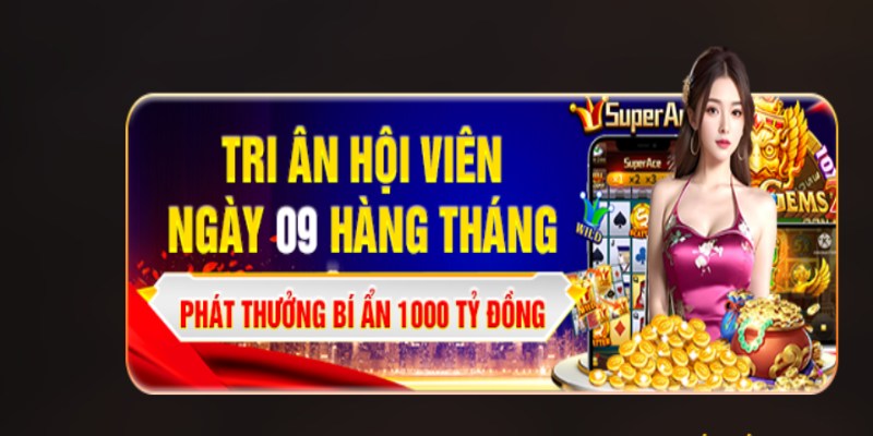 Khuyến mãi hàng tháng 789win dành cho hội viên vào ngày 9